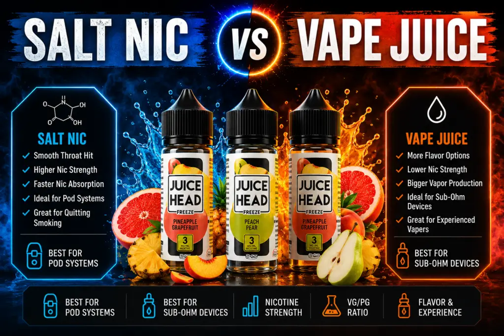 Salt Nicotine Vs Vape Juice